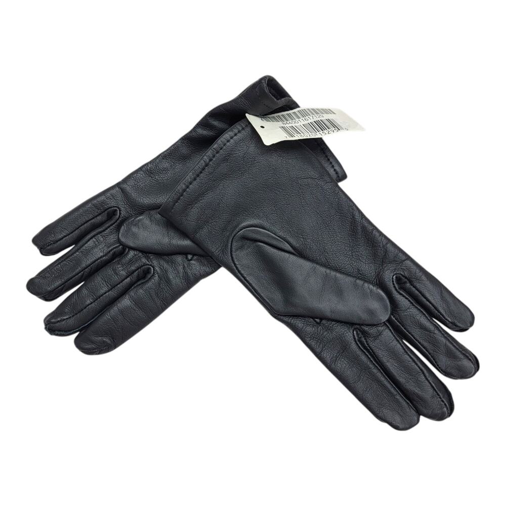 US Military Black Leather Dress Gloves Wool Lined SAMCO USA Size 6 NWT